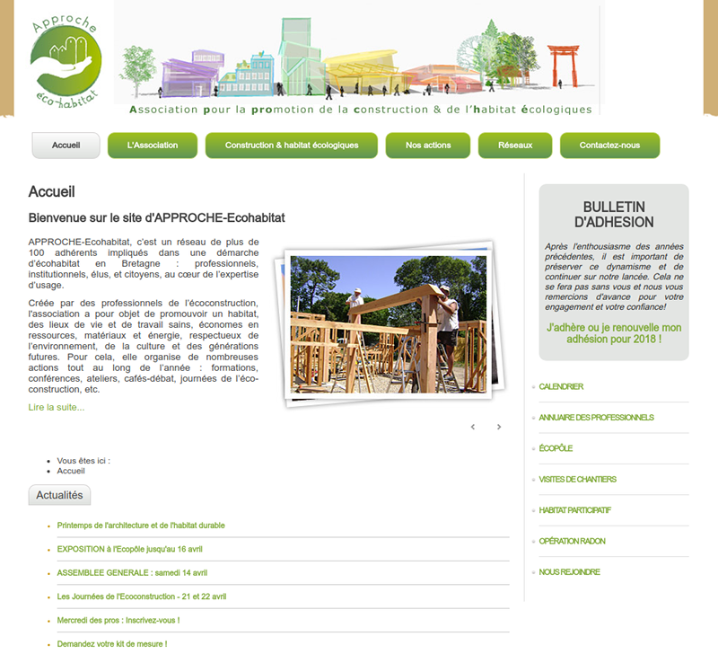 Capture d'écran Approche Écohabitat